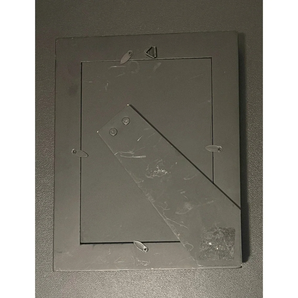 Mosaic Picture Frame Unisex 4x6 Silver Excellent Cracked Glass Mirror